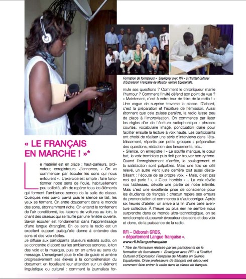 VISU ARTICLE FRANCOPONIE