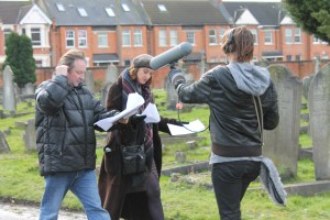 Sur le tournage de « The Boy at the Back » © D.R. Afónica Sound Productions 